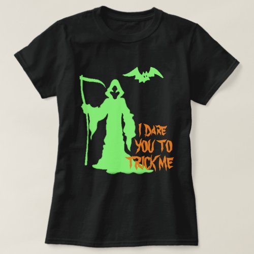 Customize Personlize w Grim Reaper Halloween Pun T_Shirt