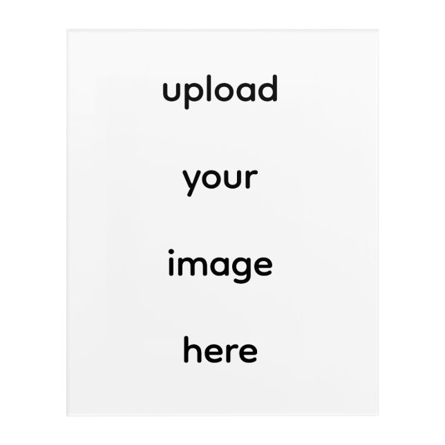 Customize Photo Design Acrylic Print (Front)