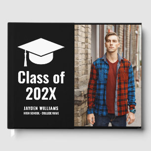 Customize Photo High School or College Graduation Guest Book