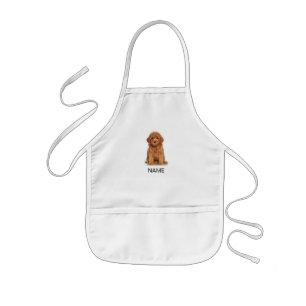 Customize photo, image and name text kids' apron