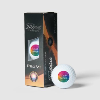 Customize Photo Image Titleist 2023 Pro V1 3 Pack Golf Balls by art_grande at Zazzle