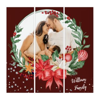 Customize Photo Merry Christmas Family