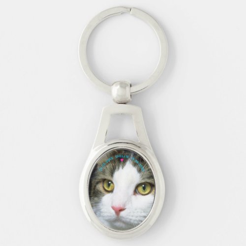 Customize Photo Pet CatDog Loss Memorial Keychain