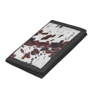 Customize Photo Wallet - Cowgirl Cowhide