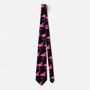Customize Pink Flamingo Neck Tie