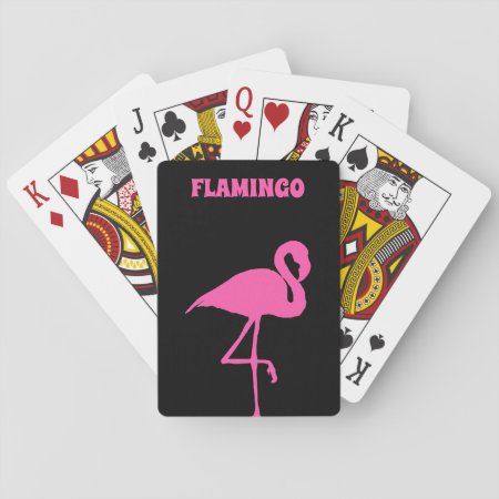 Customize Pink Flamingo Playing Cards