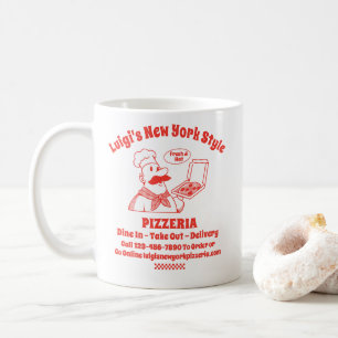 Customize Pizza Restaurant Detailed Graphic  Coffee Mug