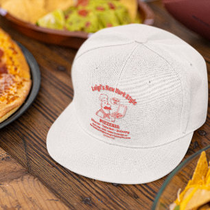 Customize Pizza Restaurant Detailed Graphic  Snap Back Hat