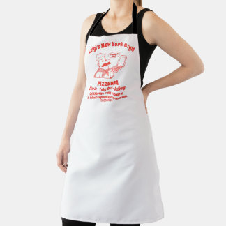 Customize Pizza Restaurant Detailed Pizza Chef Apron