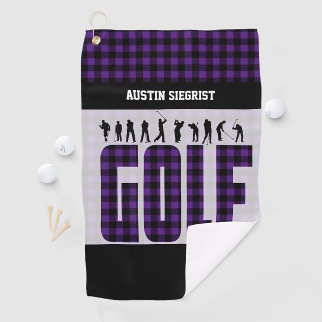 Customize Play Golf - DIY Background Color Golf Towel (InSitu)
