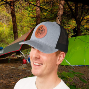 Customize Plumbing Contractor Business Logo  Leather Patch Hat