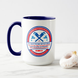 Customize Plumbing Contractor Business Window Mug
