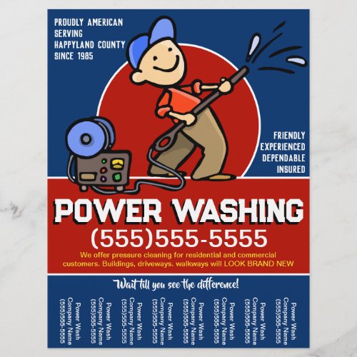 Customize Pressure Cleaning Power Washing Promo  Flyer