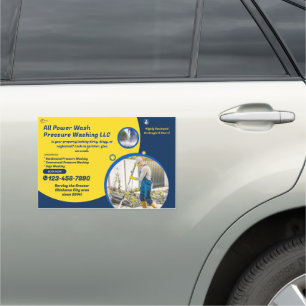 Customize Pressure Washing Business Promo Truck Car Magnet