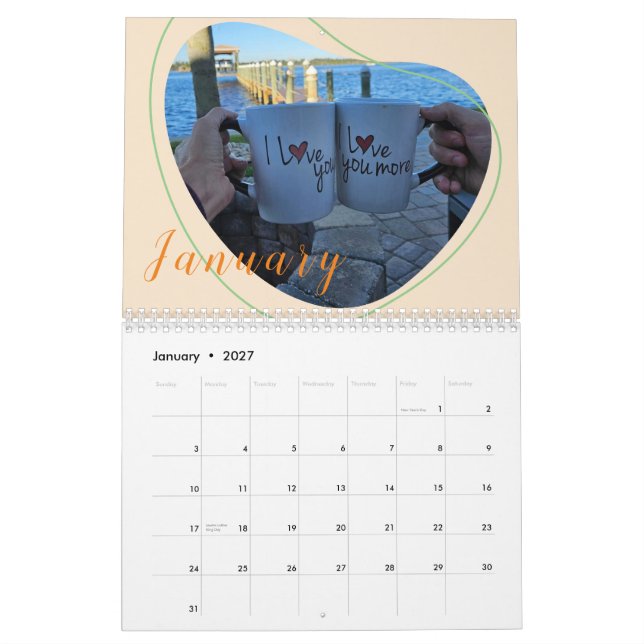 Customize Printable Calendar (Jan 2027)