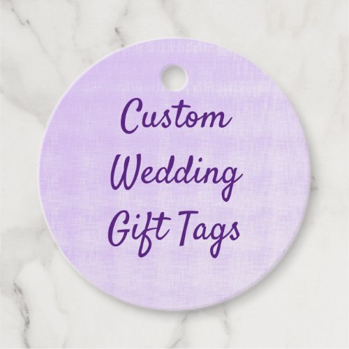 Customize Printed wedding favor tags