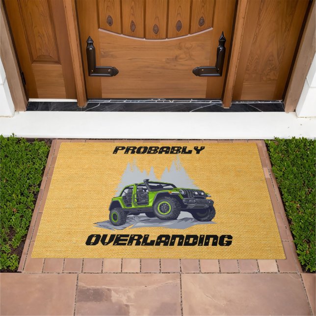 Customize Probably Overlanding Rock Crawling 4x4 2 Doormat (Outdoor)