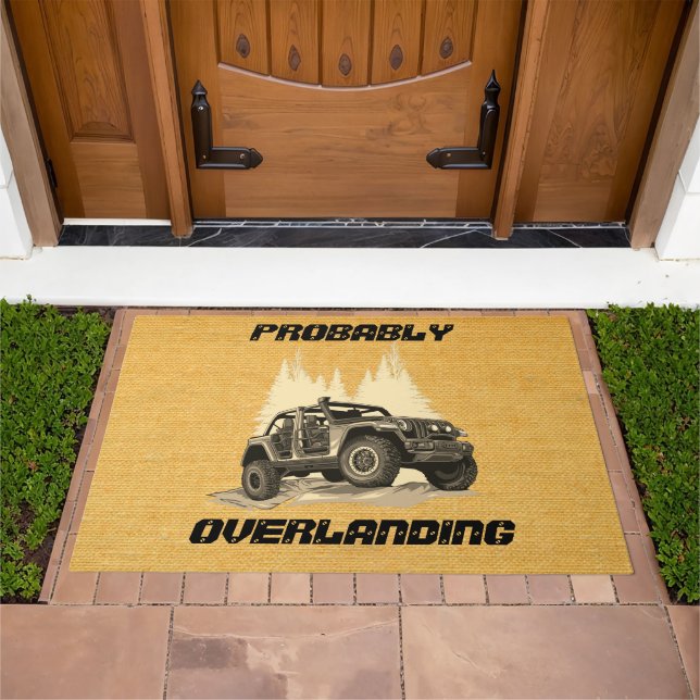 Customize Probably Overlanding Rock Crawling 4x4 2 Doormat (Outdoor)