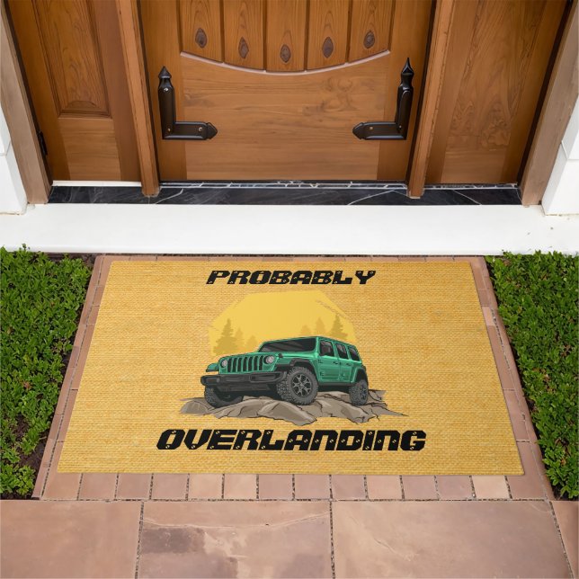 Customize Probably Overlanding Rock Crawling 4x4 3 Doormat (Outdoor)