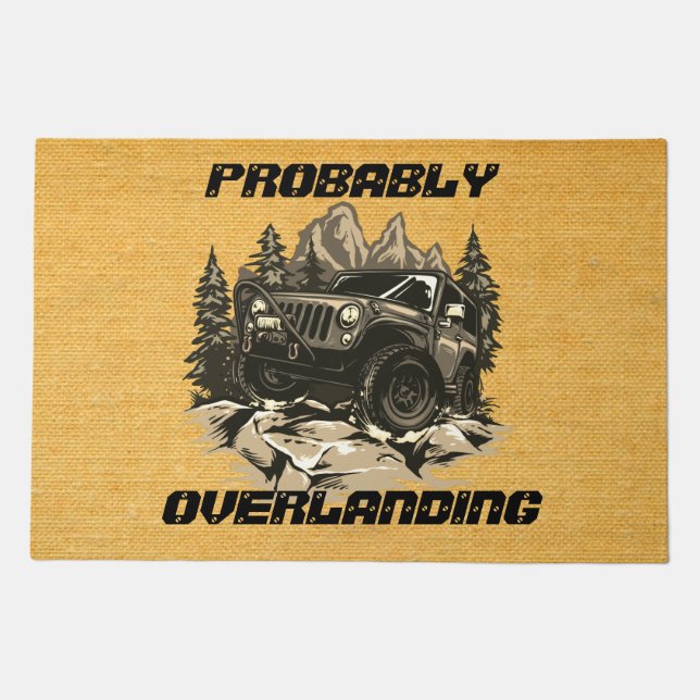 Customize Probably Overlanding Rock Crawling 4x4 4 Doormat (Front)
