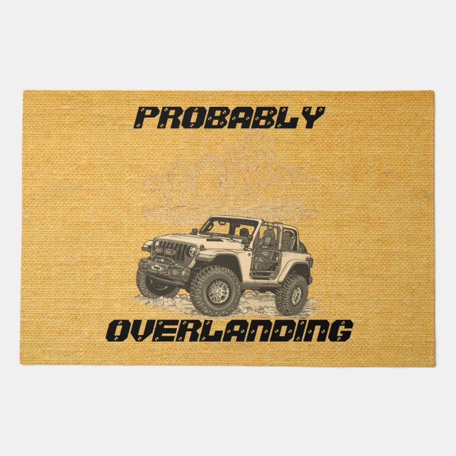 Customize Probably Overlanding Rock Crawling 4x4 5 Doormat (Front)