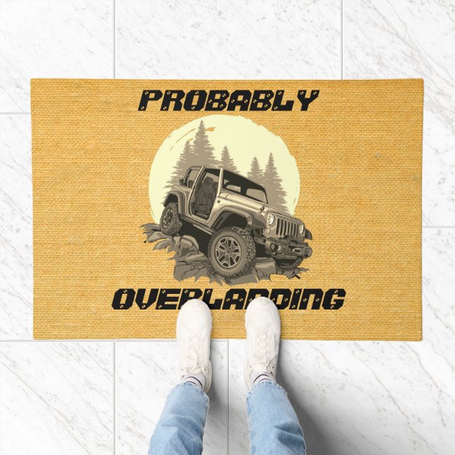 Customize Probably Overlanding Rock Crawling 4x4  Doormat (Indoor)
