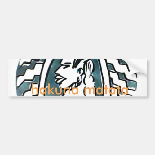 Customize Product  African traditional Bumper Sticker