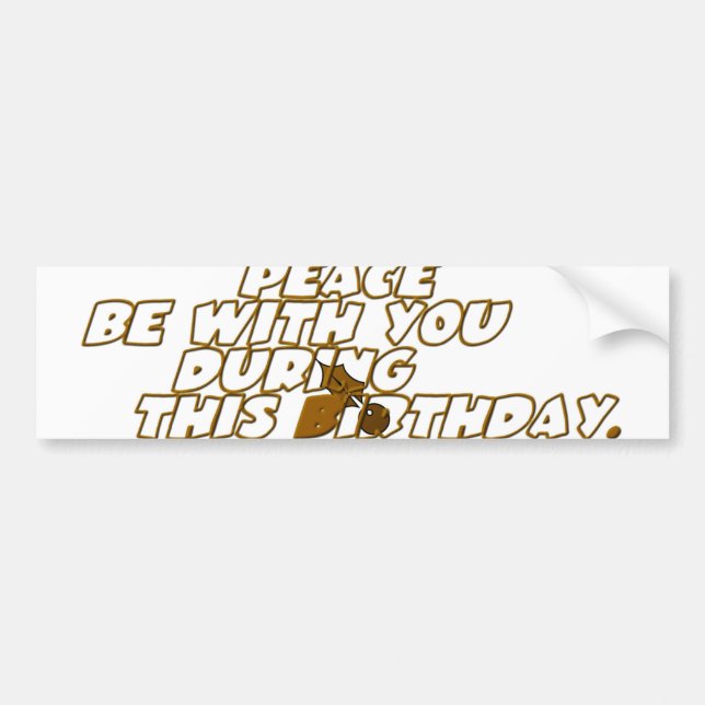 Customize Product Bumper Sticker (Front)