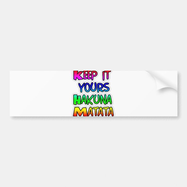 Customize Product Bumper Sticker (Front)