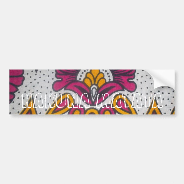 Customize Product Bumper Sticker (Front)