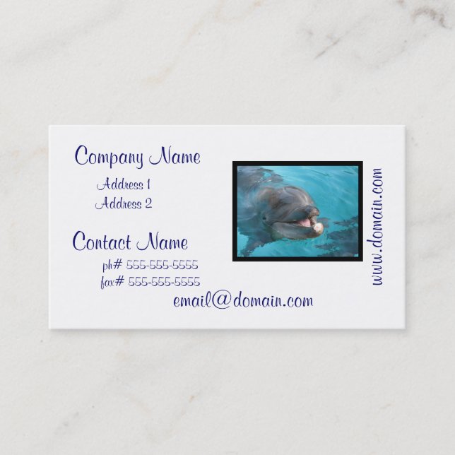Customize Product Business Card (Front)