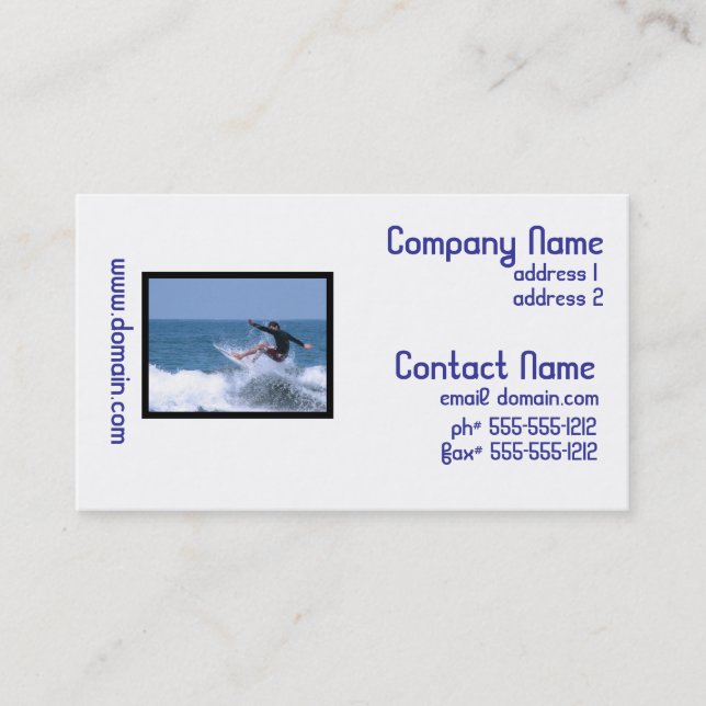 Customize Product Business Card (Front)