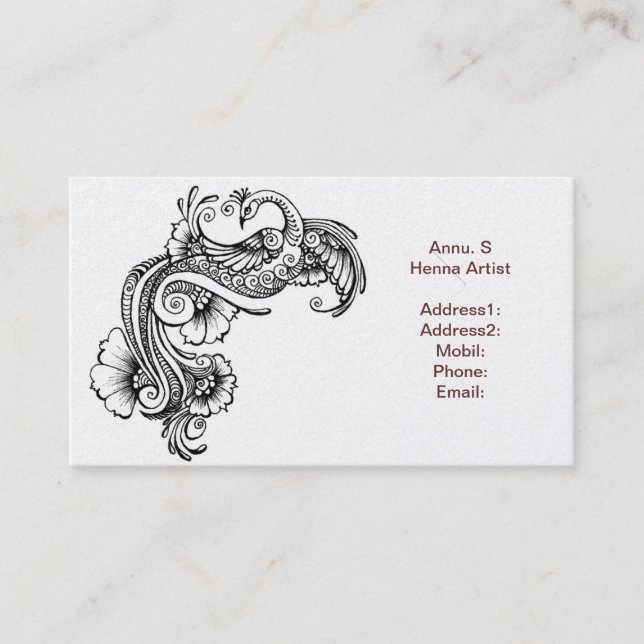 Customize Product Business Card (Front)