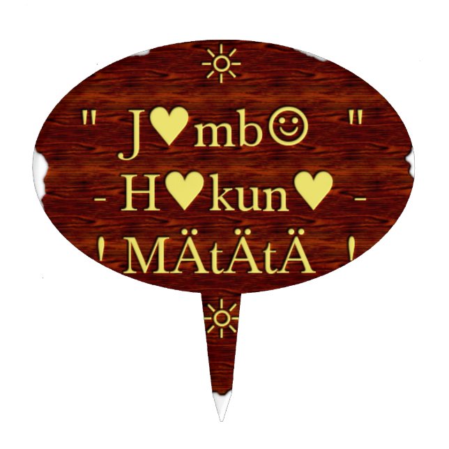 Customize Product Cake Topper (Front)