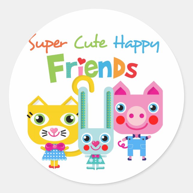 Customize Product Classic Round Sticker (Front)