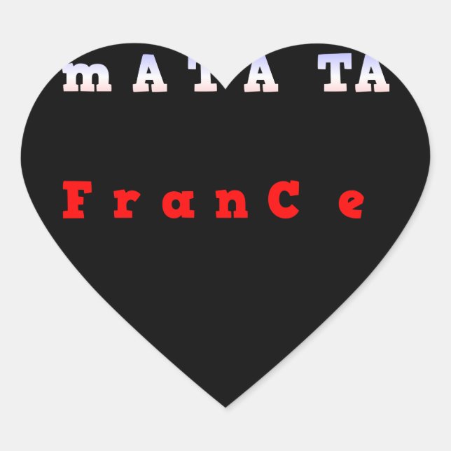 Customize Product Heart Sticker (Front)