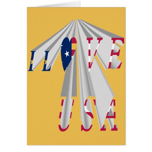 Customize Product I love USA Cards (Front)