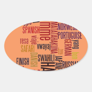 Customize Product Oval Sticker