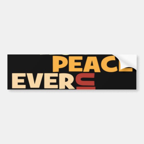 Customize Product peace love unity Love Bumper Sticker