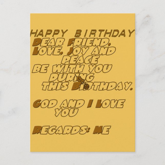 Customize Product Postcard (Front)