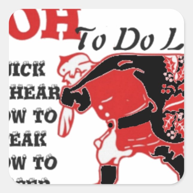 Customize Product Square Sticker (Front)