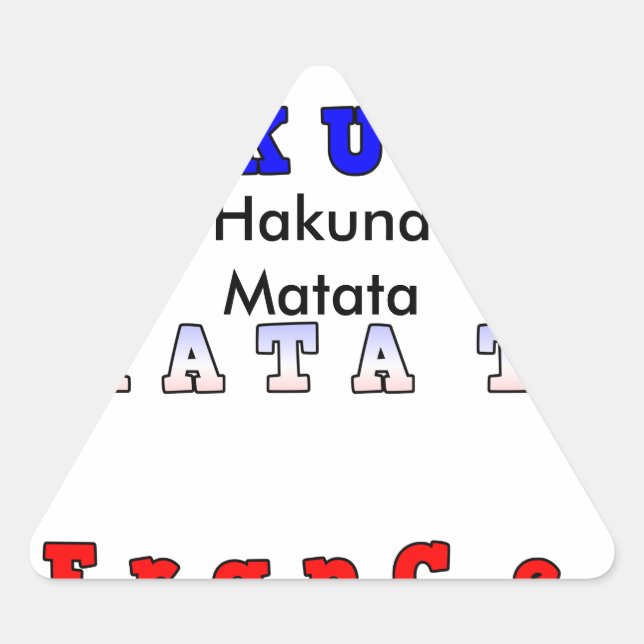 Customize Product Triangle Sticker (Front)