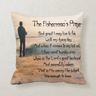 Customize ProductThe Fishermans Prayer Throw Pillow