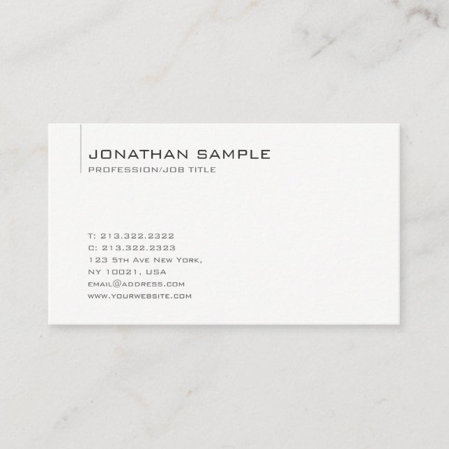 Customize Professional Template Minimalist Modern Business Card (Front)