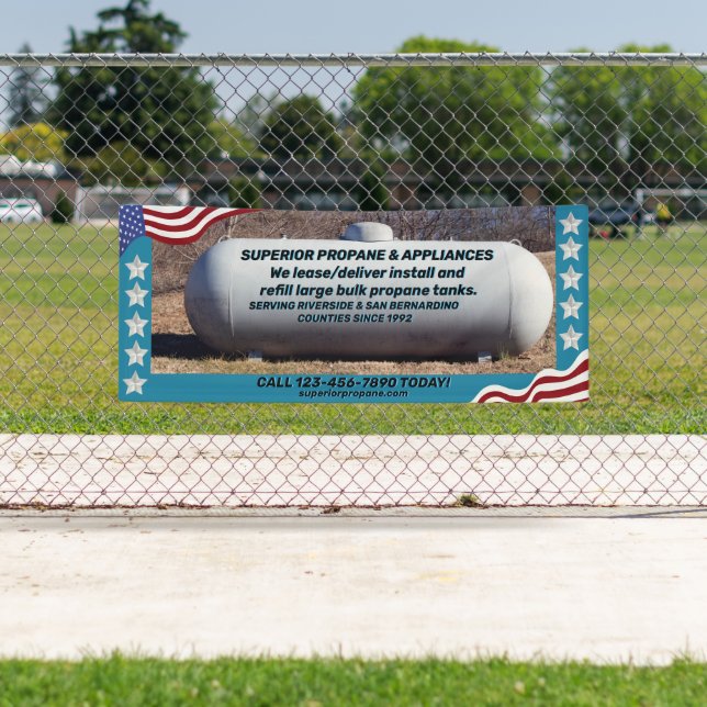 Customize Propane Supplier Tank Lease Refill  Banner (Insitu)