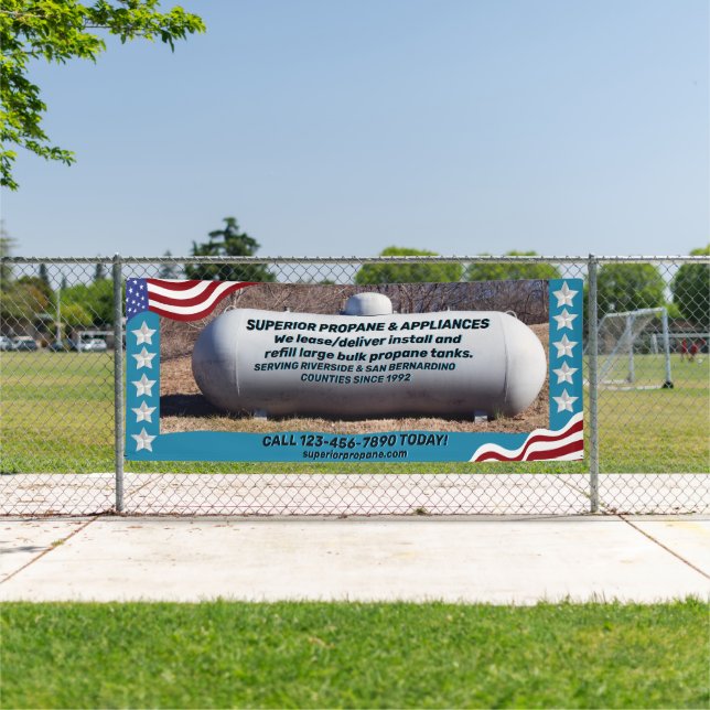 Customize Propane Supplier Tank Lease Refill  Banner (Insitu)