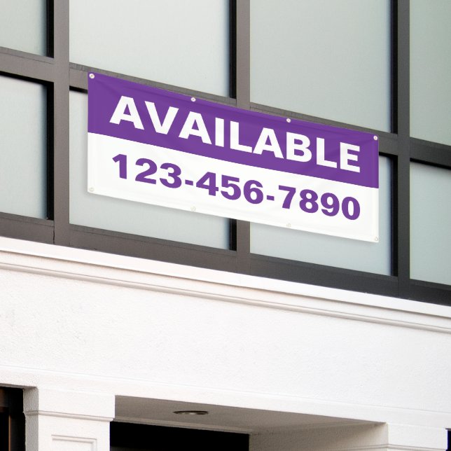 Customize Property Available Lease Rent Generic Banner (Outside Building)