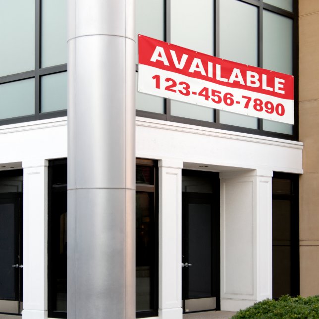 Customize Property Available Lease Rent Generic Banner (Outside Building)