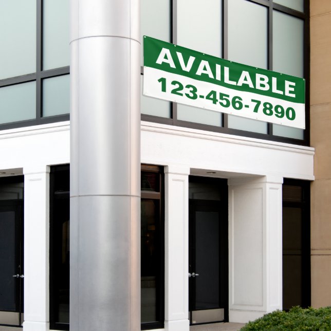Customize Property Available Lease Rent Generic Banner (Outside Building)
