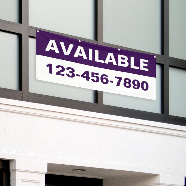 Customize Property Available Lease Rent Generic Banner (Outside Building)